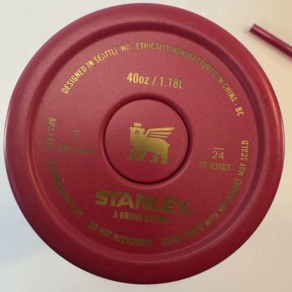 Stanley‎ X Starbucks 40oz traveler tumbler new release 11/7/24 pink fuchsia gold - Picture 2 of 11